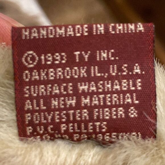 Ty Attic Treasures Collection Bear Dickens Jointed Tan Plush Stuffed Animal 8” - Picture 9 of 16